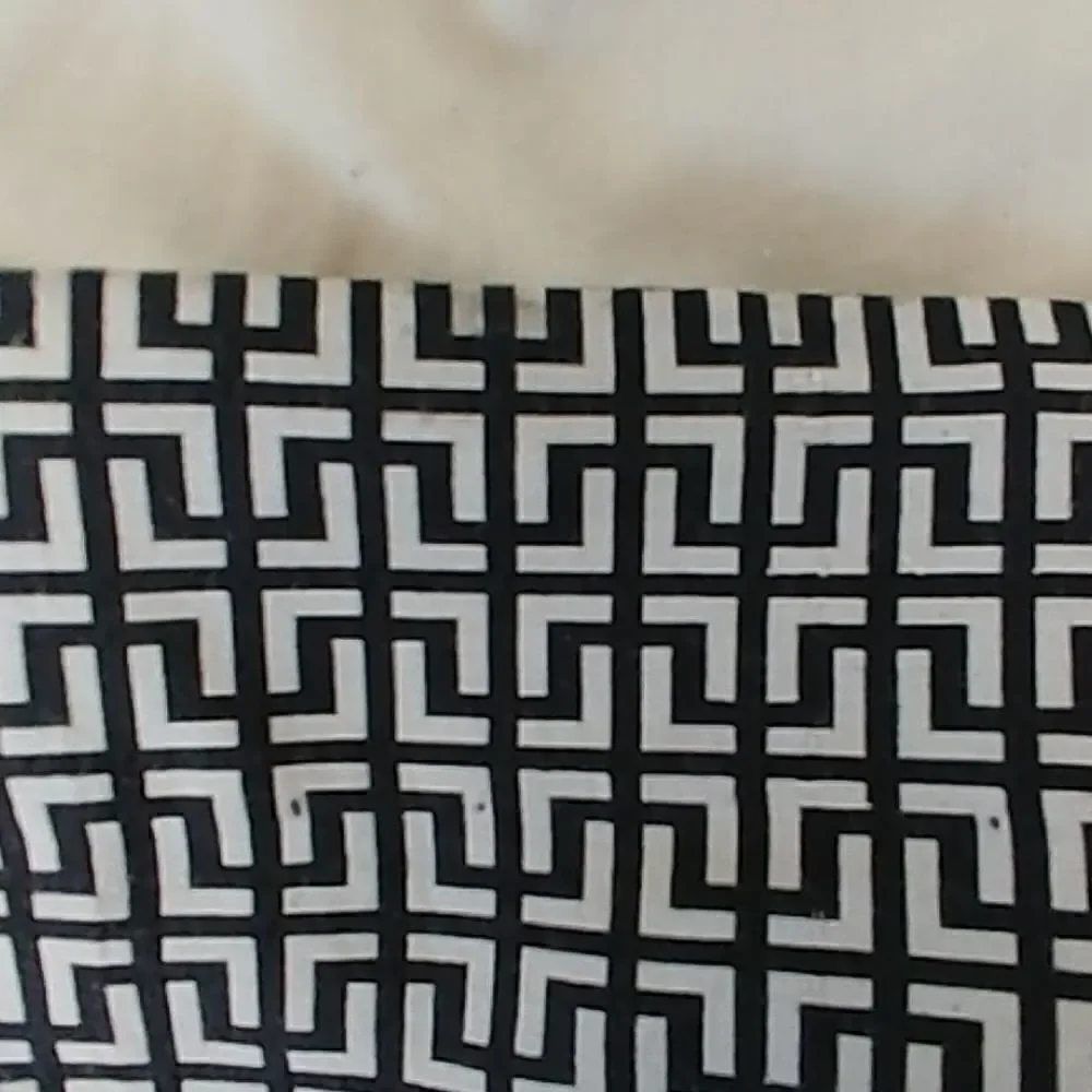 I*N*C Mod Boho Black White Silk Geometric Pants